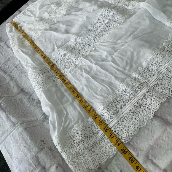 Boho Gypsy White Lace Maxi Skirt Size Small NWT - Picture 6 of 7